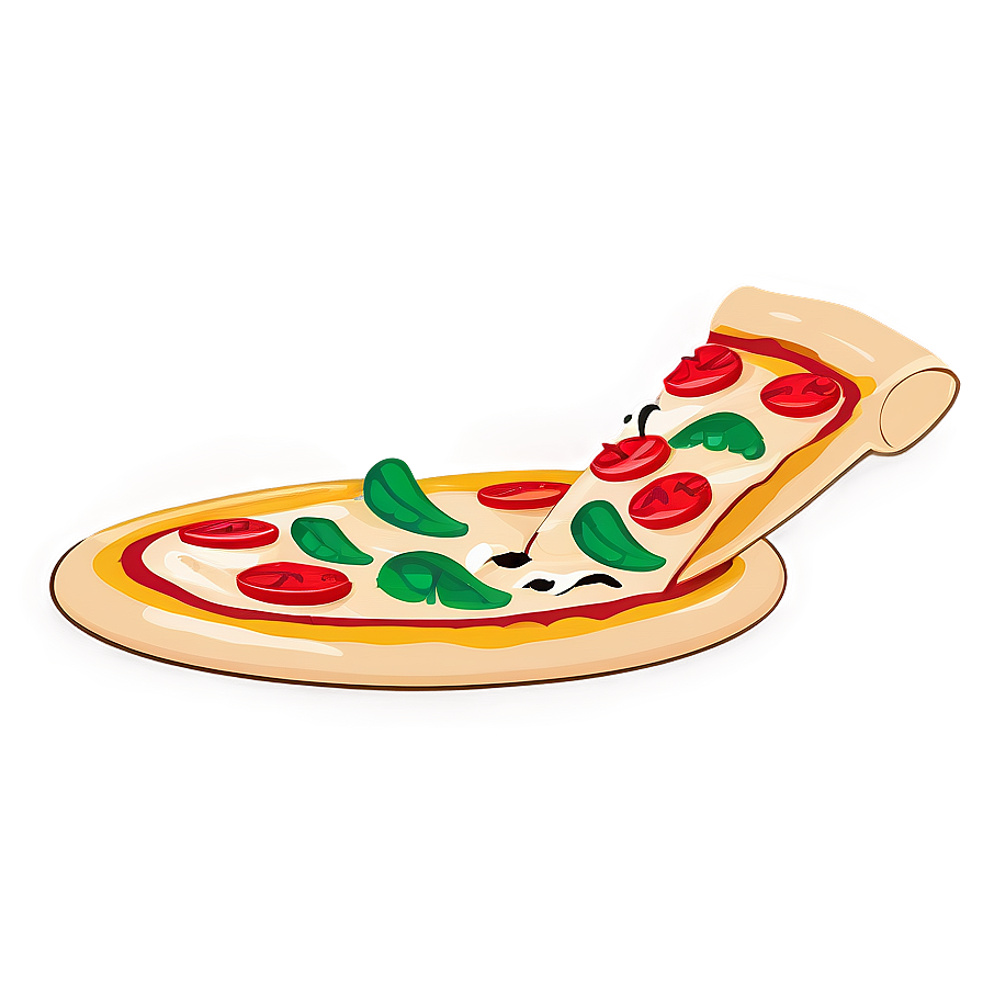 Pizza Cartoon With Mustache Png Umn