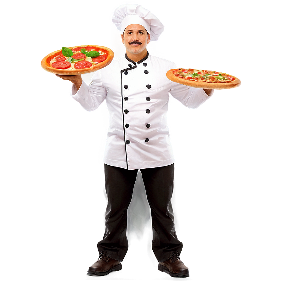 Pizza Chef Vector Illustration Png Fjd