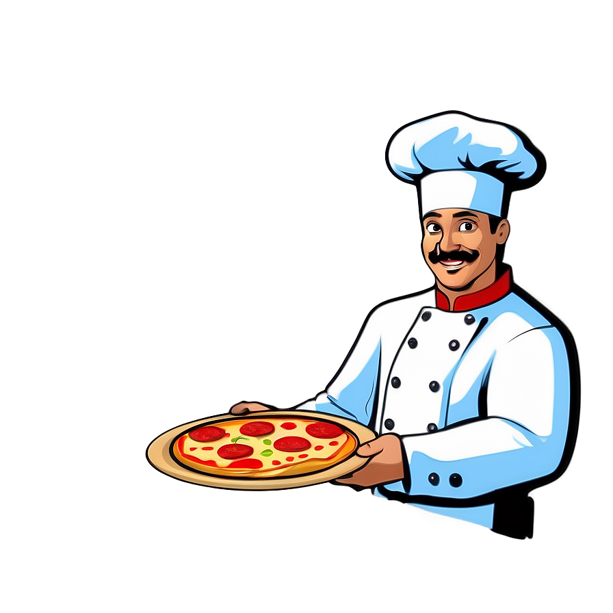 Pizza Chef Vector Illustration Png Npw