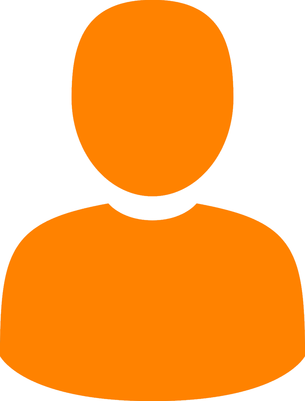 Placeholder Profile Icon Orange