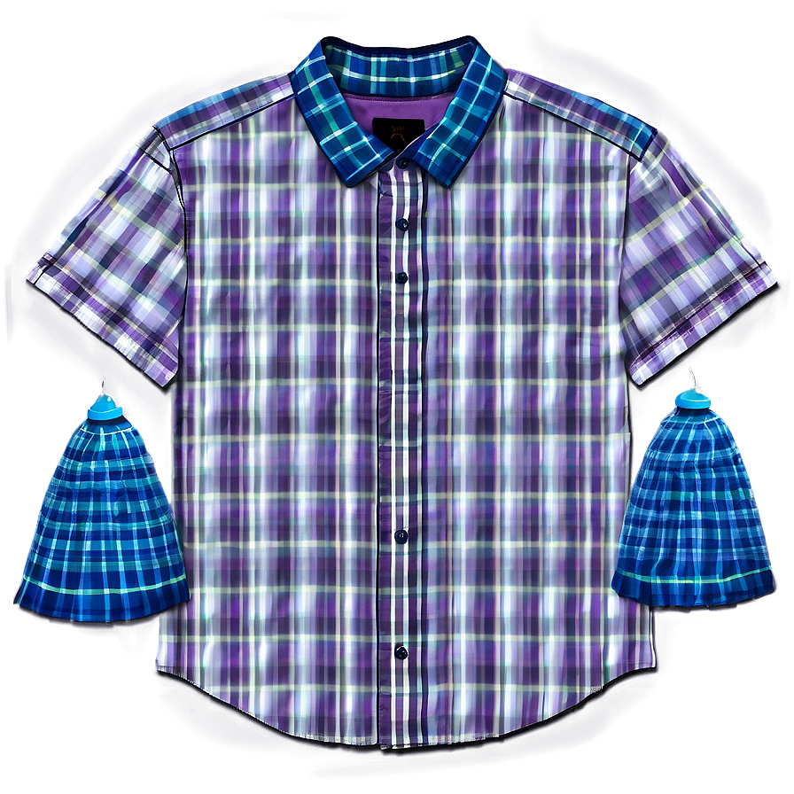 Plaid Collar Shirt Png Gwi21