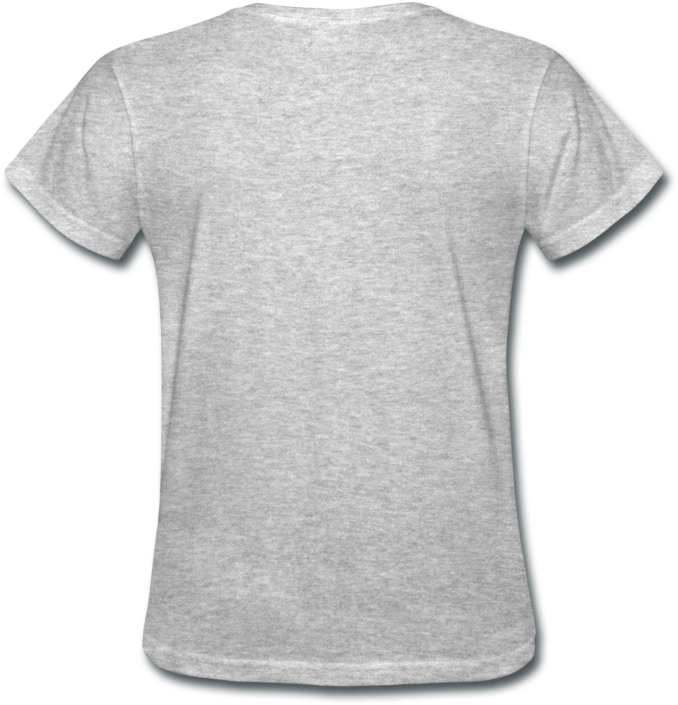 Plain Grey T Shirt Back View