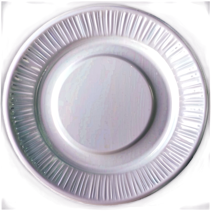 Plain White Plate Png 29