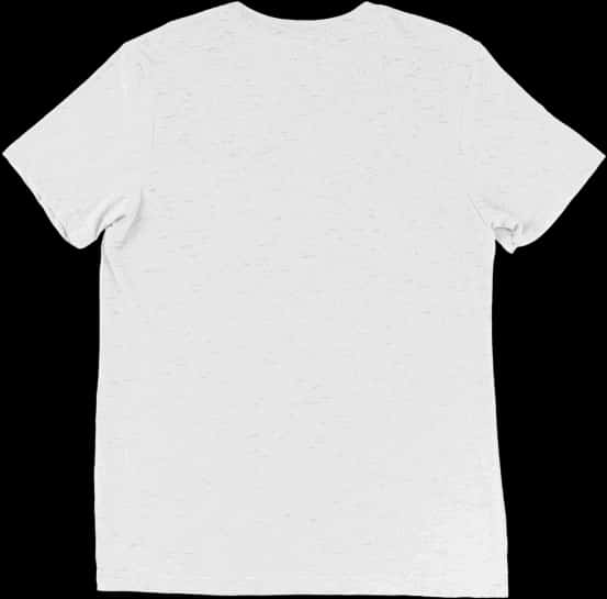 Plain White T Shirt Back View