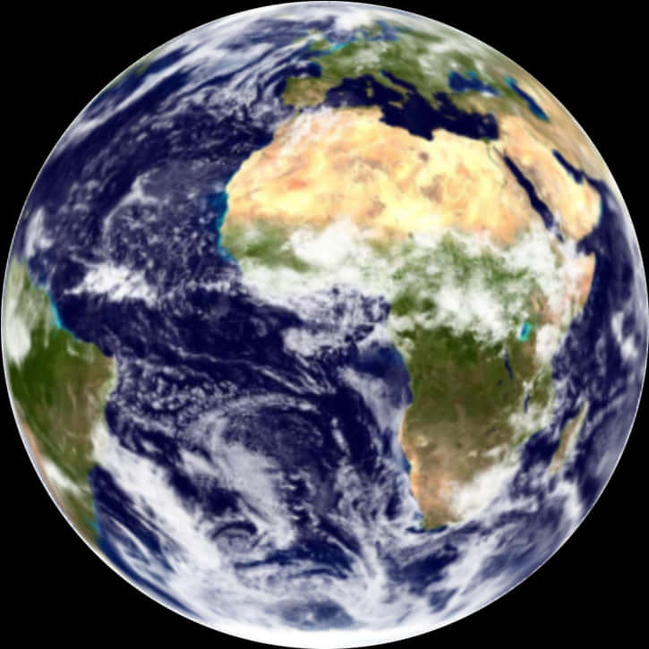 Planet_ Earth_ From_ Space_ Viewing_ Africa