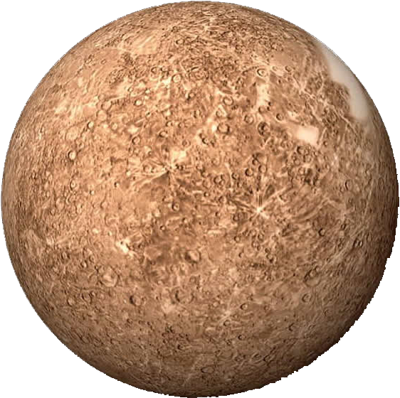 Planet Mercury Surface Texture