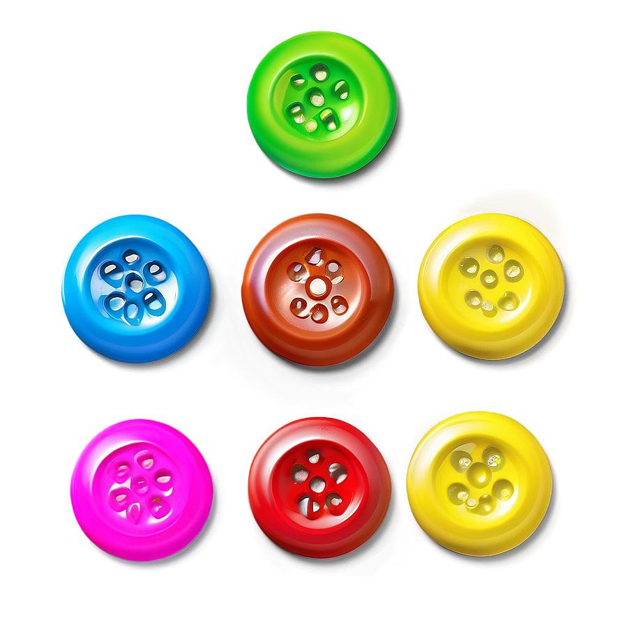 Plastic Buttons Variety Png 27