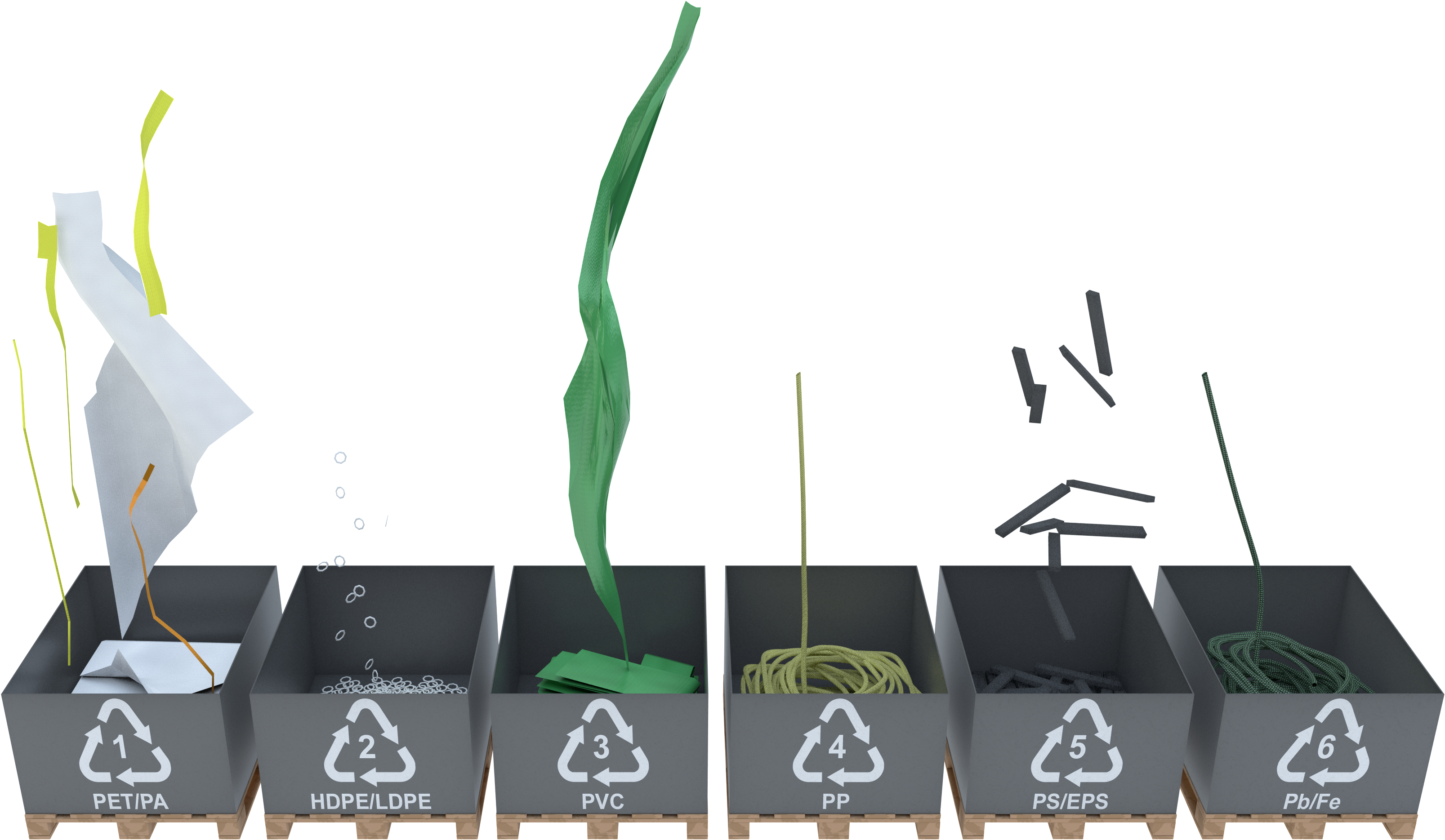 Plastic Recycling Categories Illustration