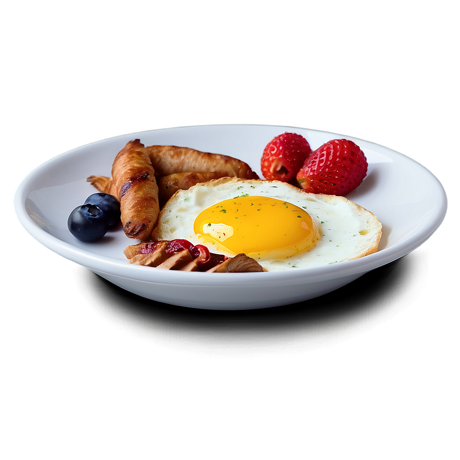 Plate Of Breakfast Food Png 66