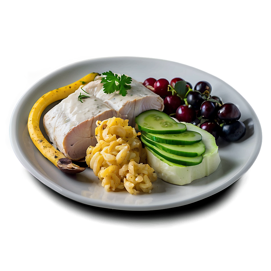 Plate Of Food Side View Png Hif9