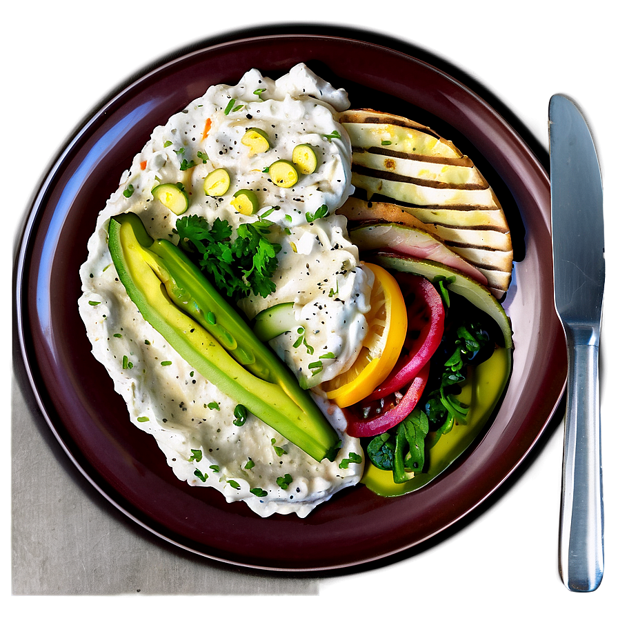 Plate Of Food Side View Png Kxm