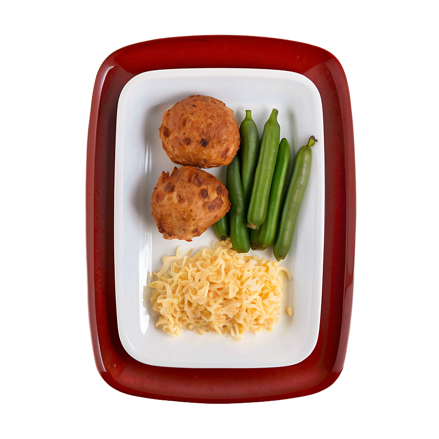 Plate Of Food Top View Png Oib