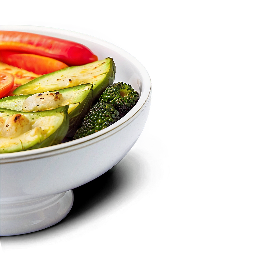 Plate Of Food With Vegetables Png 06262024