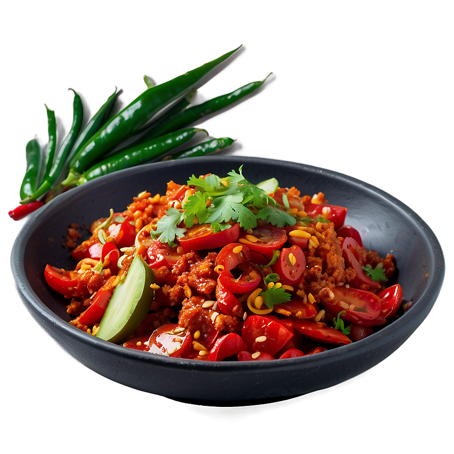 Plate Of Spicy Food Png Prg79