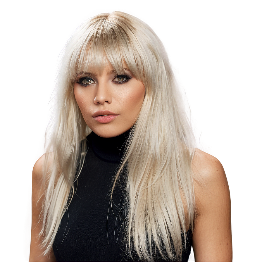 Platinum Blonde Bangs Png Epq77