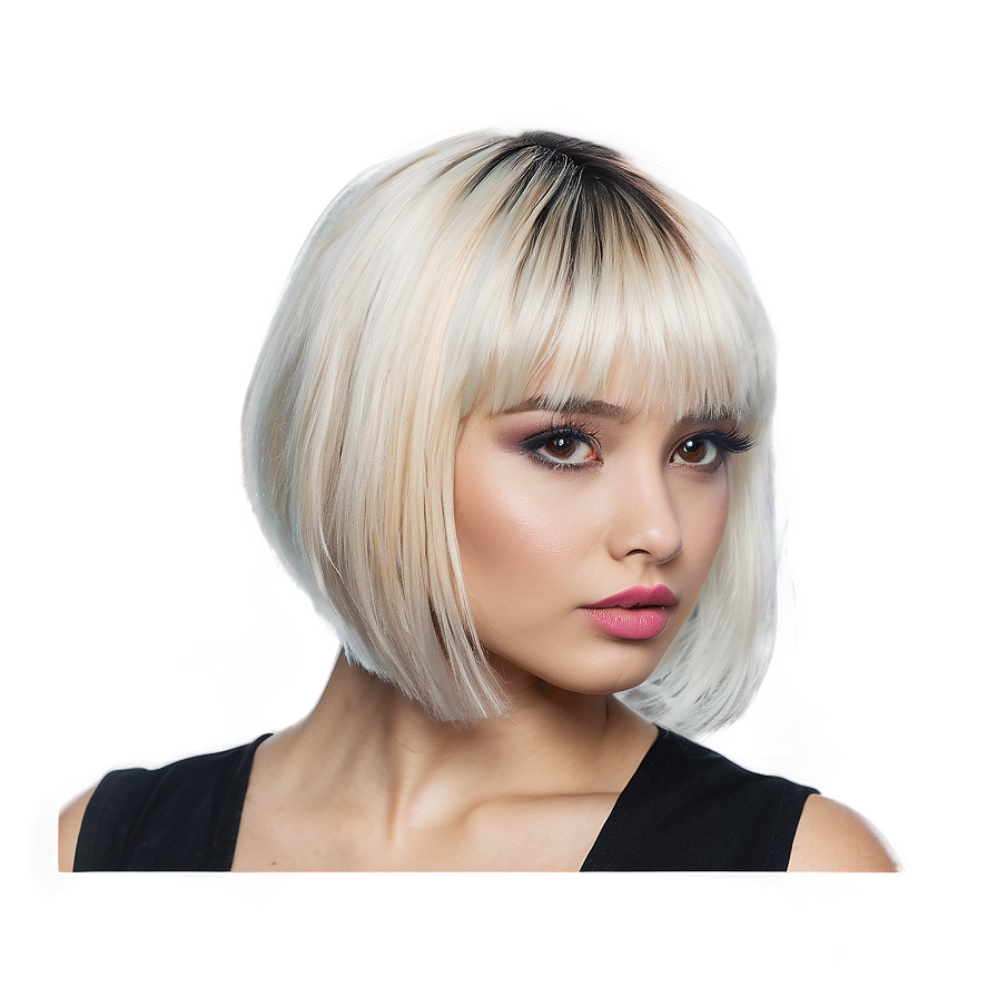 Platinum Blonde Bangs Png Hni3