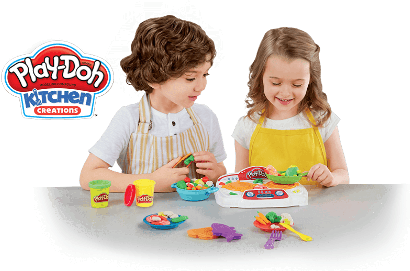 Play Doh Kitchen Creations Children Playing