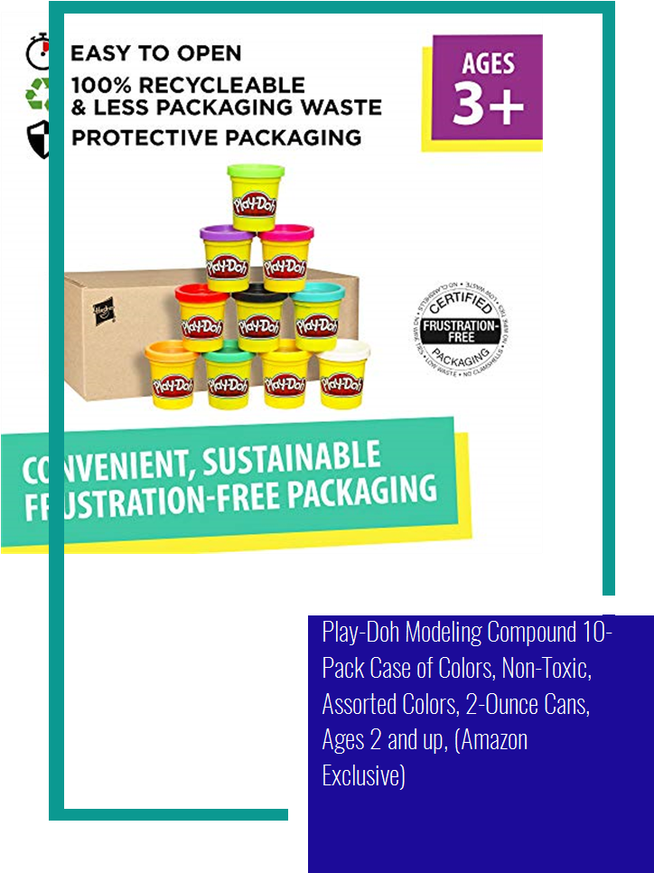 Play Doh10 Pack Case Colors Eco Friendly Packaging