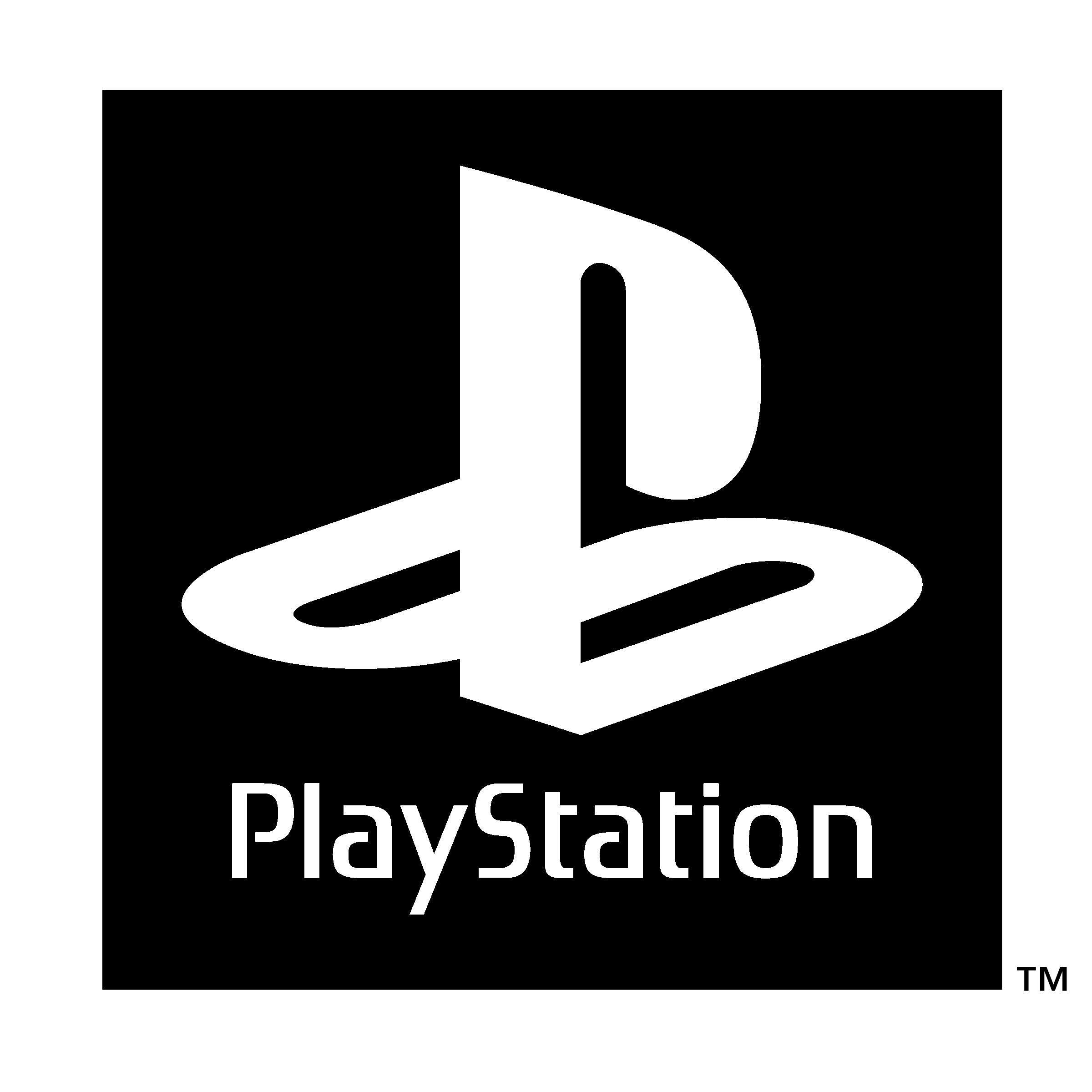 Play Station Logo Black Background