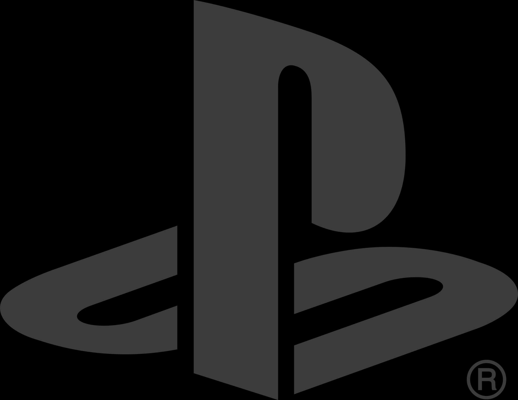 Play Station Logo Black Background