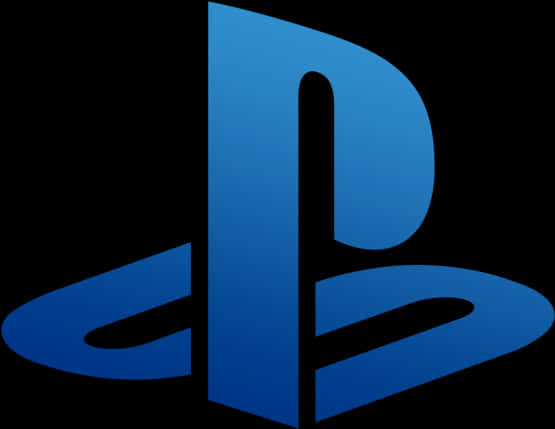 Play Station Logo Blue Background