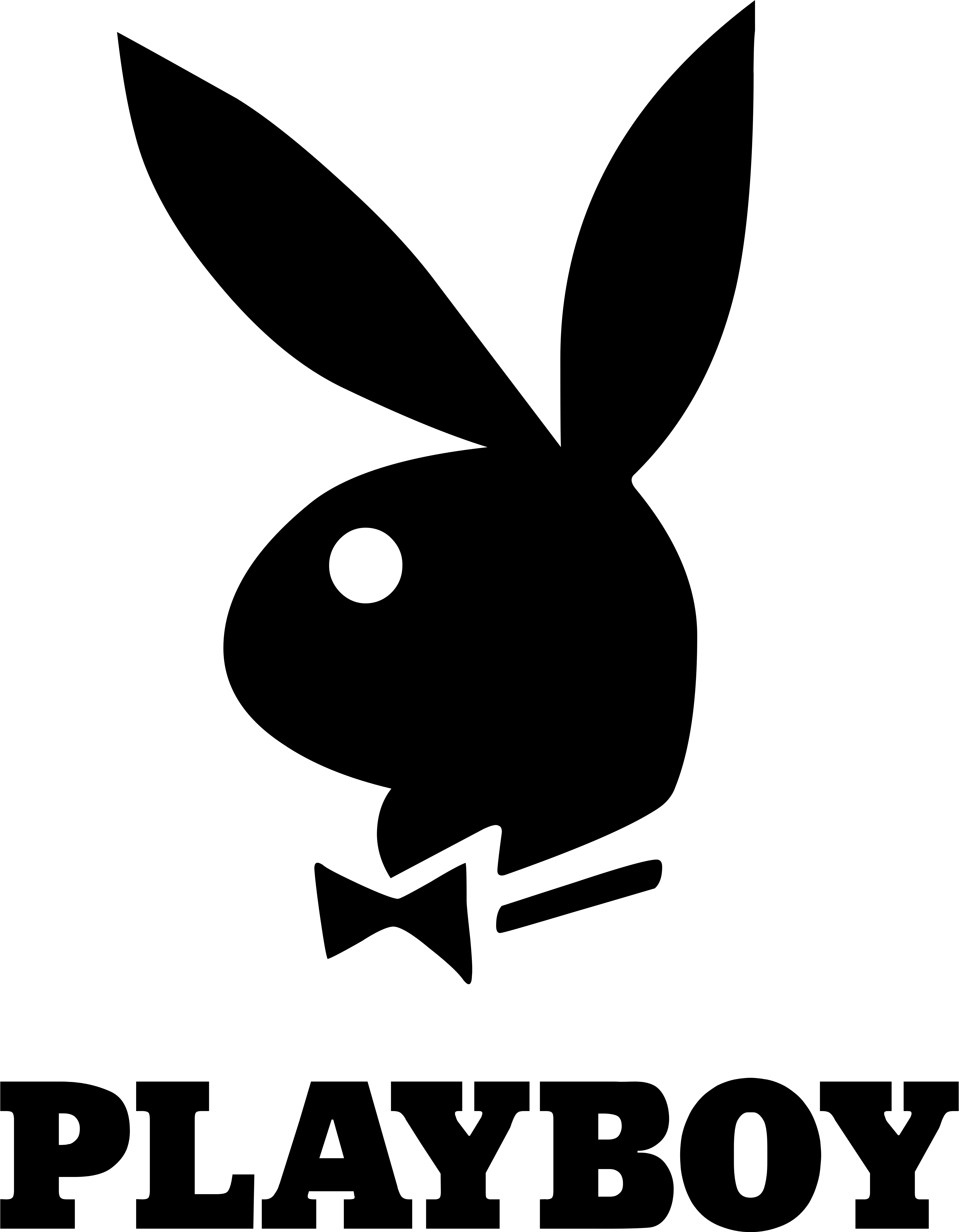 Playboy Logo Blackand White