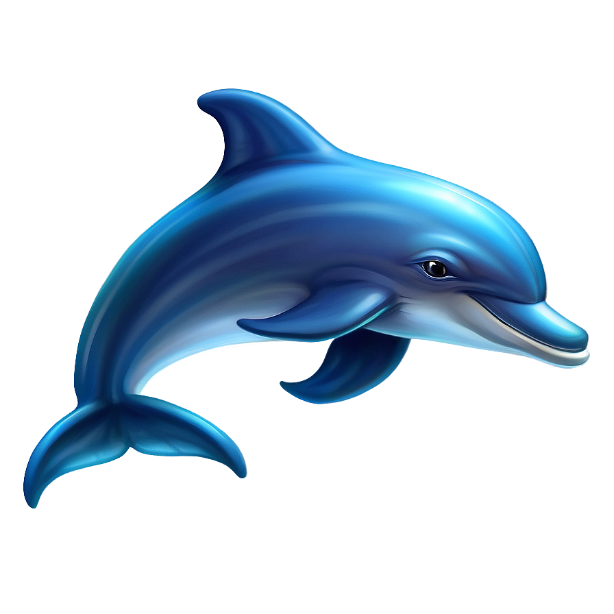 Playful Cartoon Dolphin Drawing Png Xqy