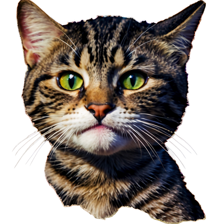 Playful Cat Head Cartoon Png 68