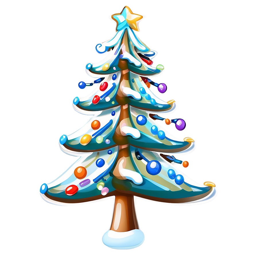 Playful Cute Christmas Tree Png 06252024