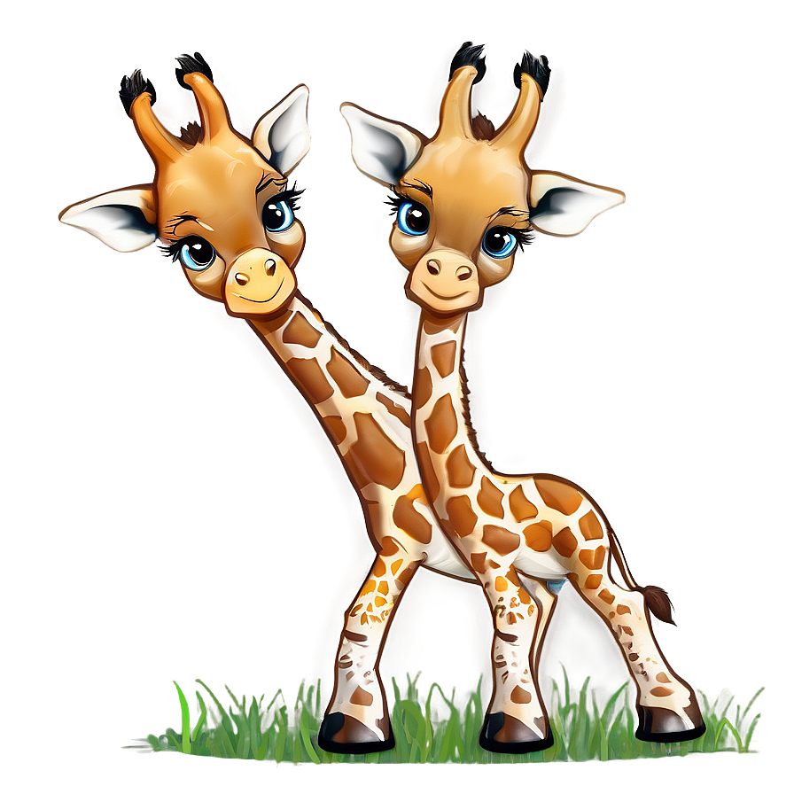 Playful Giraffe Calves Png Dwr