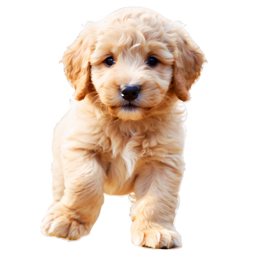 Playful Goldendoodle Puppy Png 19