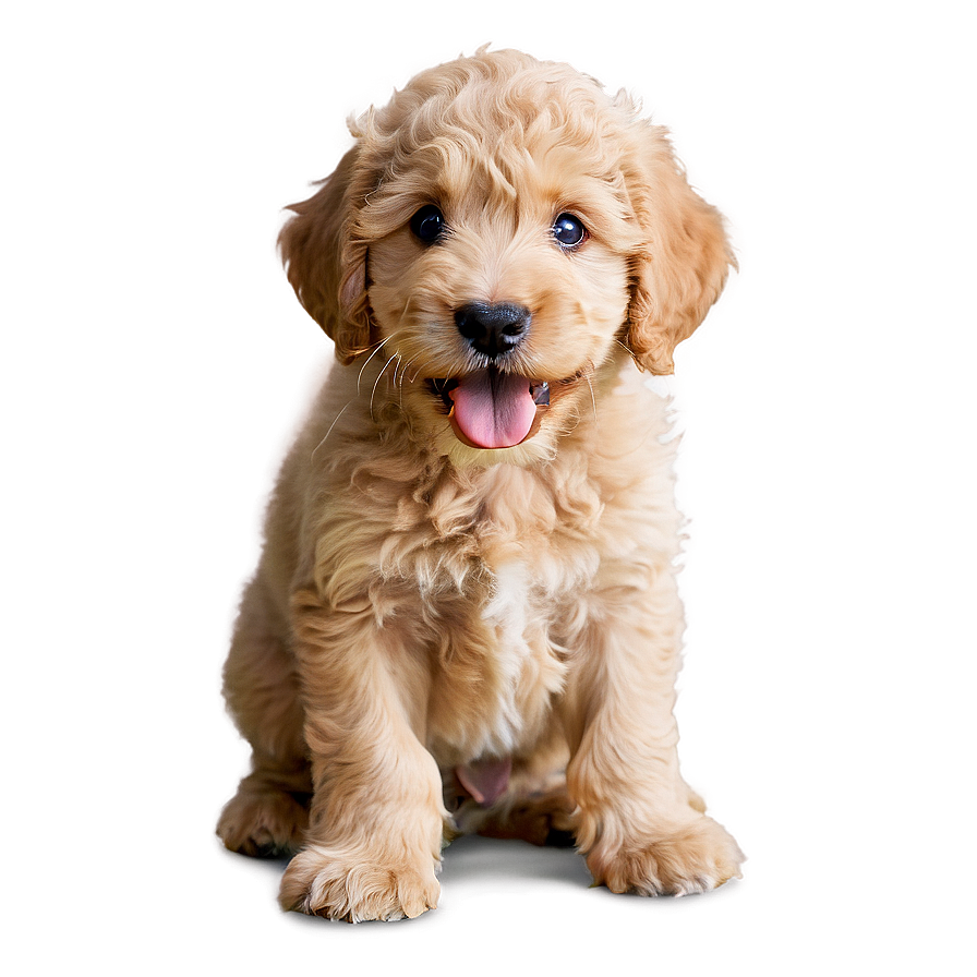 Playful Goldendoodle Puppy Png Qjy