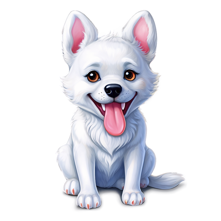 Playful Kawaii Puppy Art Png 37