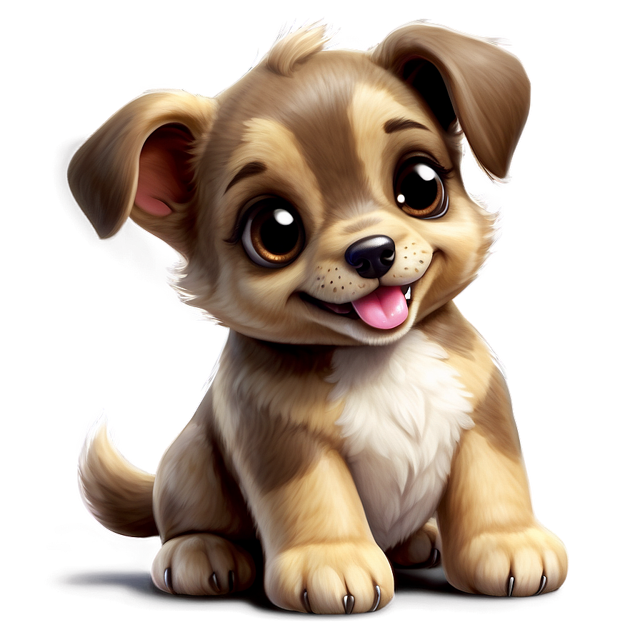 Playful Kawaii Puppy Art Png Lun88