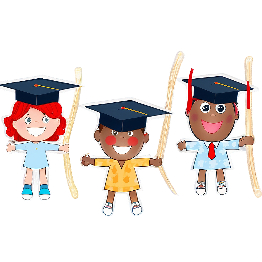 Playful Kindergarten Graduation Puppets Png 06282024