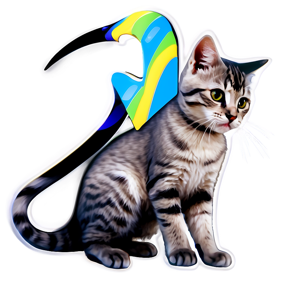 Playful Kitty Graphic Png D