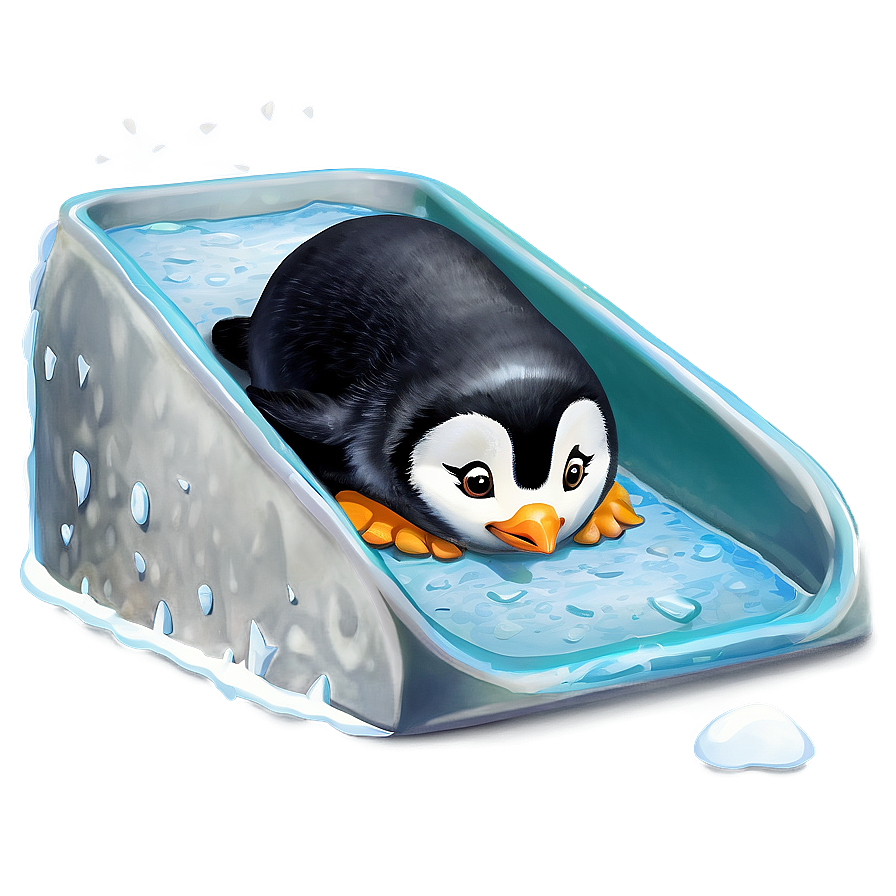 Playful Penguin Slide Png 05062024