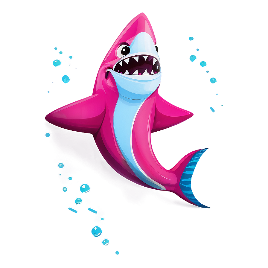 Playful Pink Baby Shark Graphic Png 05262024