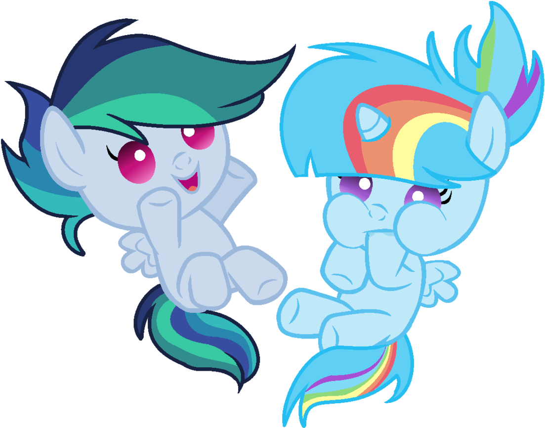 Playful Ponies Vector