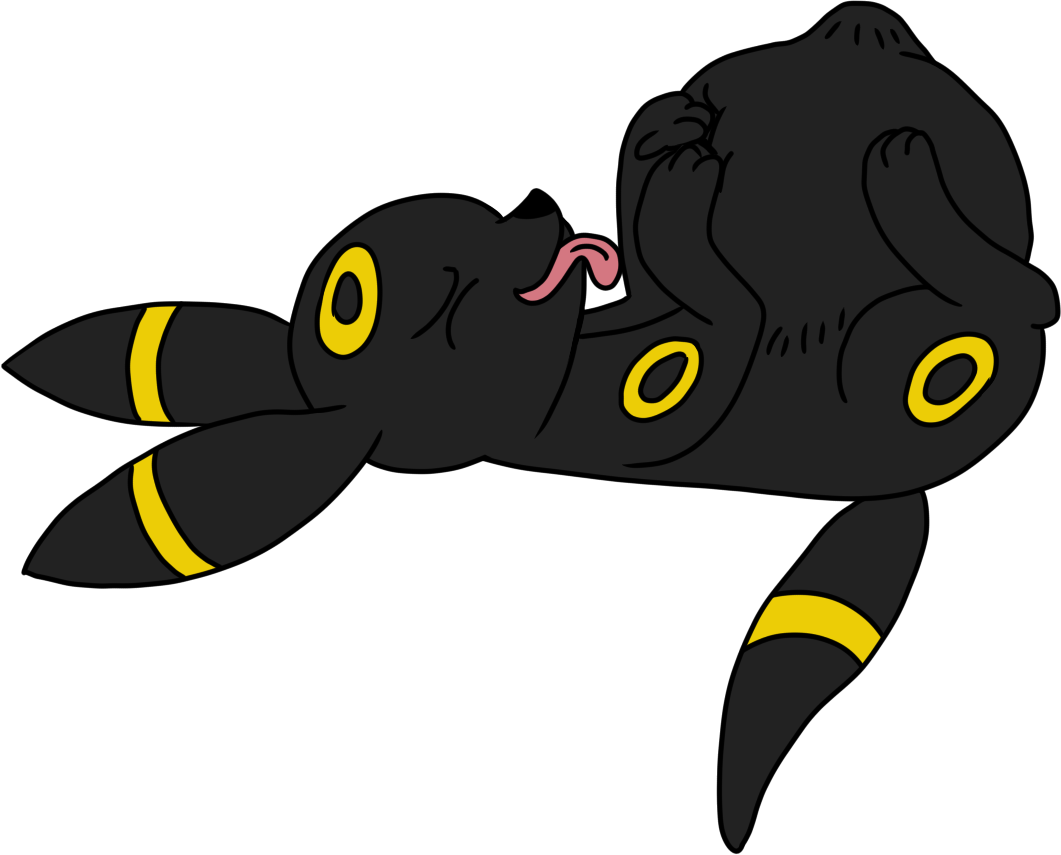 Playful Umbreon Cartoon