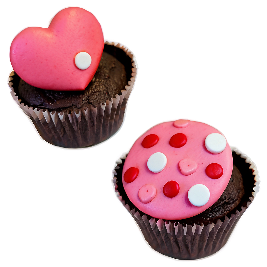 Playful Valentine's Day Cupcakes Png 06202024