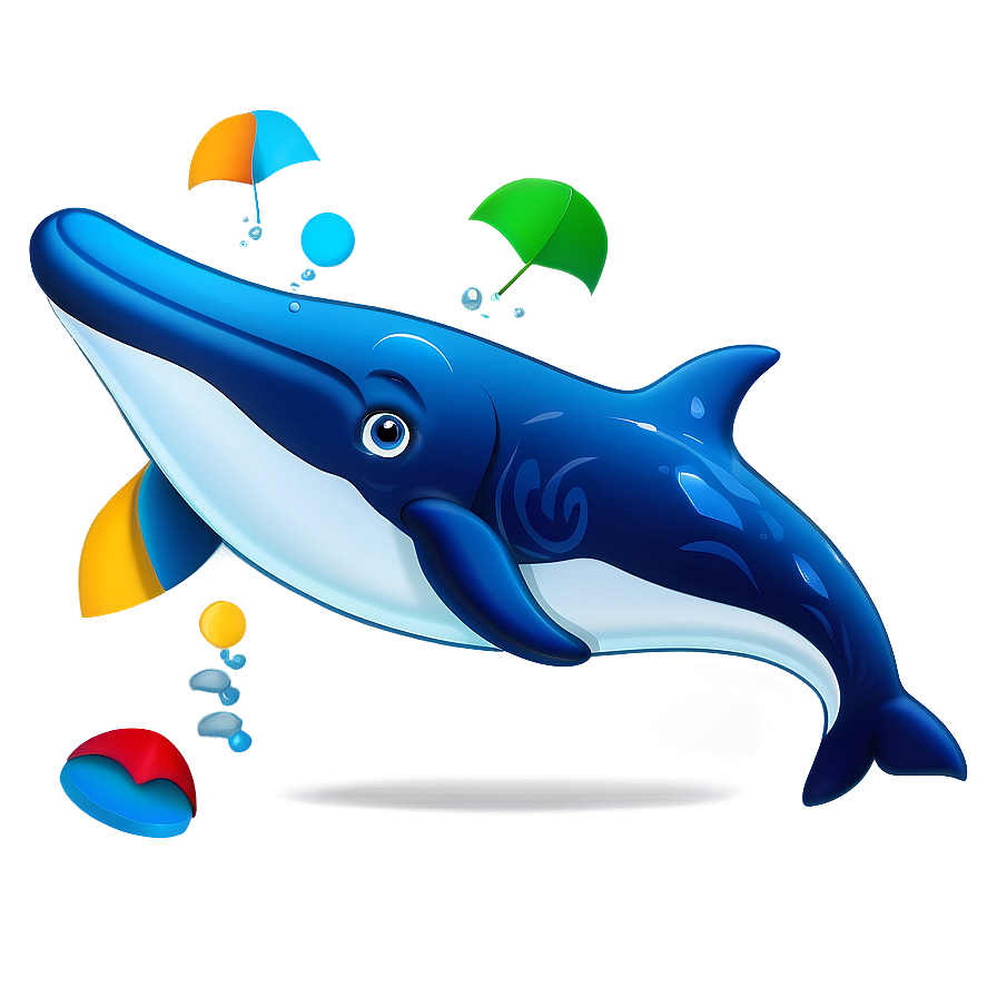 Playful Whale Cartoon Png Sfw