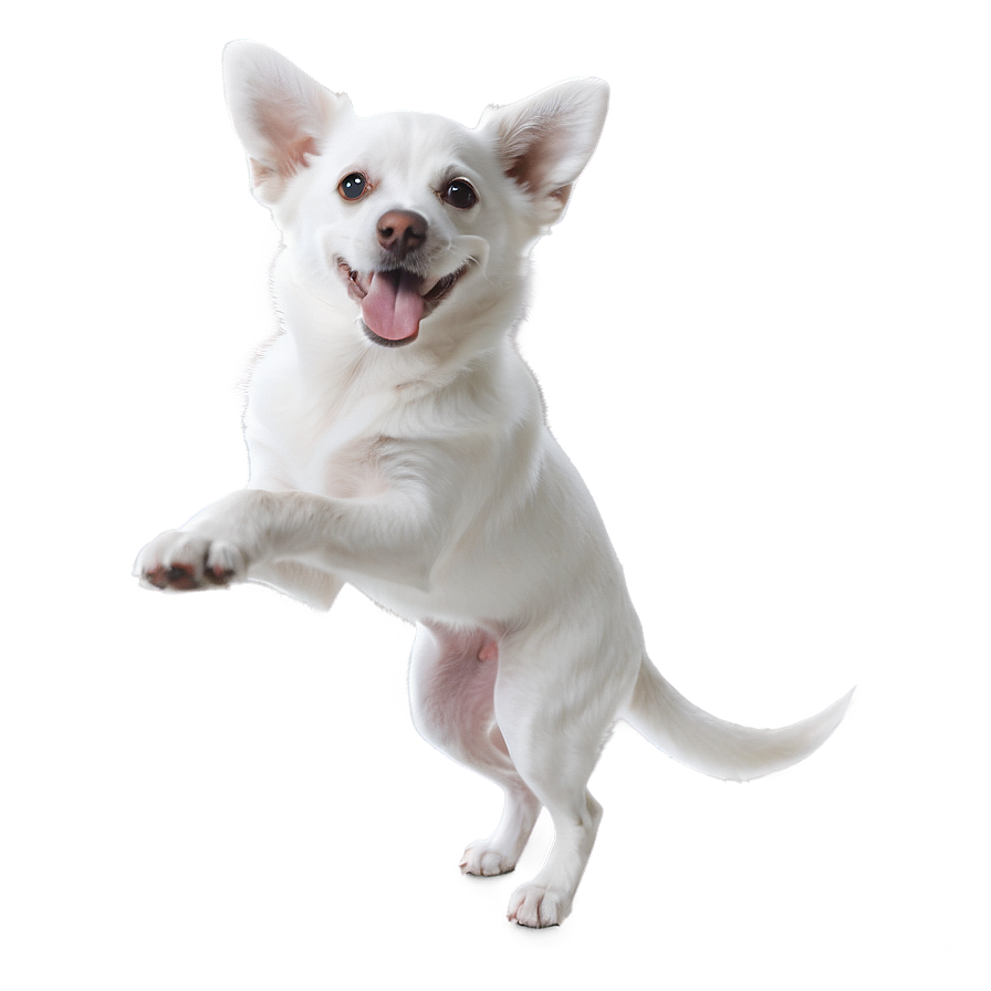 Playful White Dog Png Irg