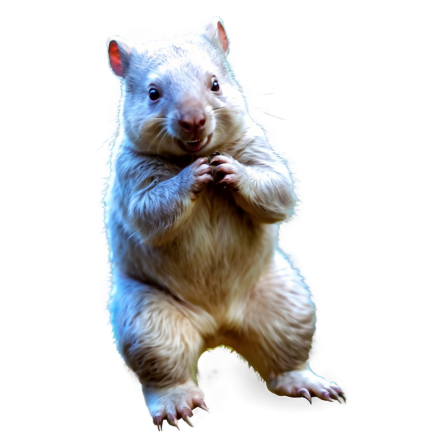 Playful Wombat Png 06252024