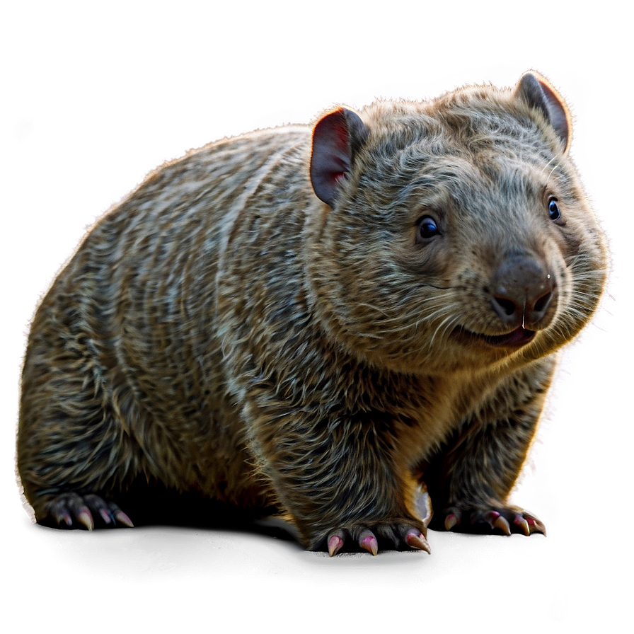 Playful Wombat Png Feu