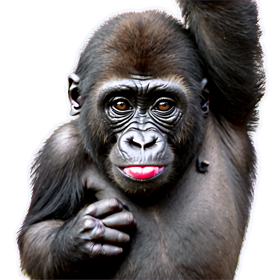 Playful Young Gorilla Png 05212024