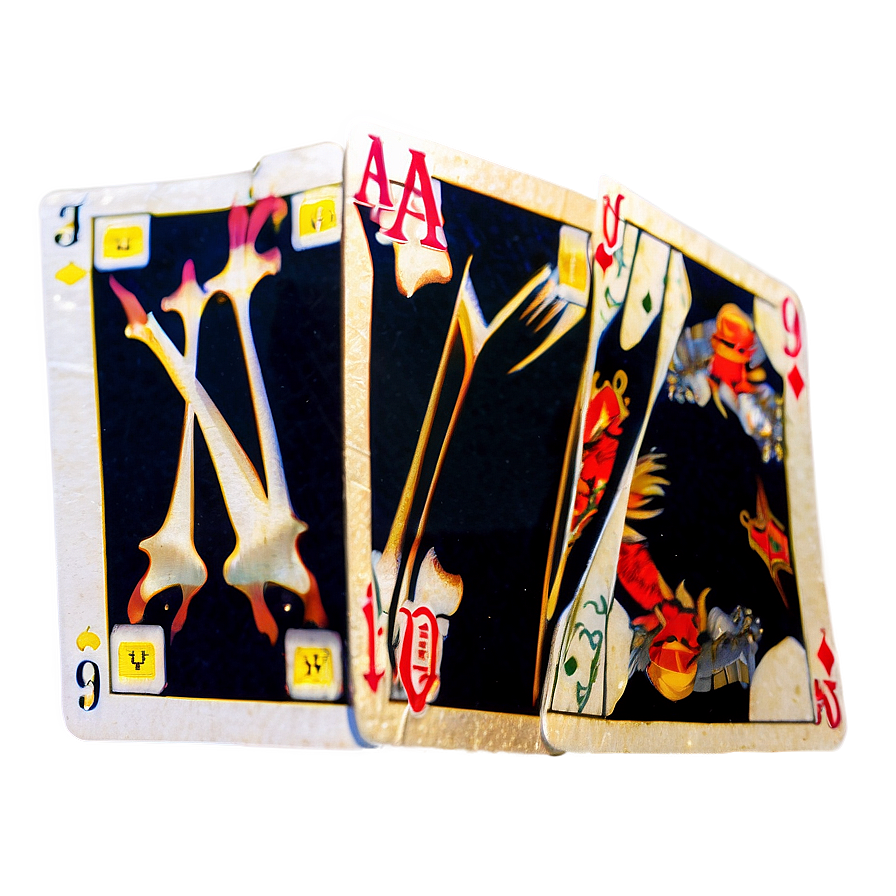 Playing Cards Acesand Nine