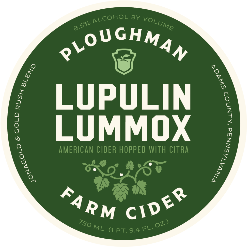 Ploughman Lupulin Lummox Cider Label