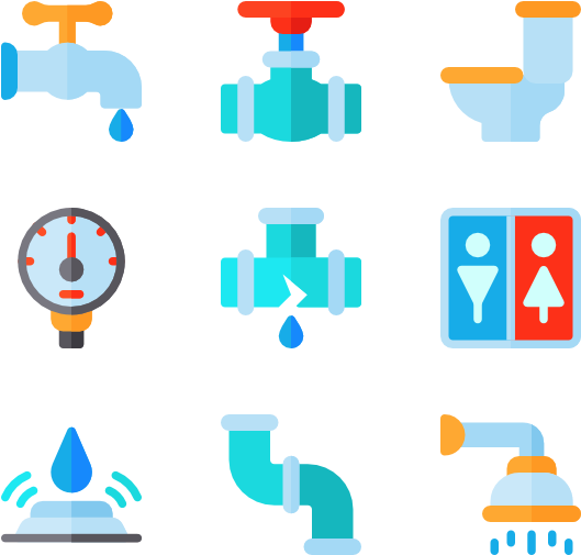 Plumbing Icons Set