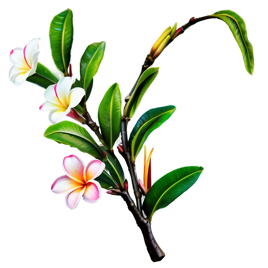 Plumeria Branch Png 06272024